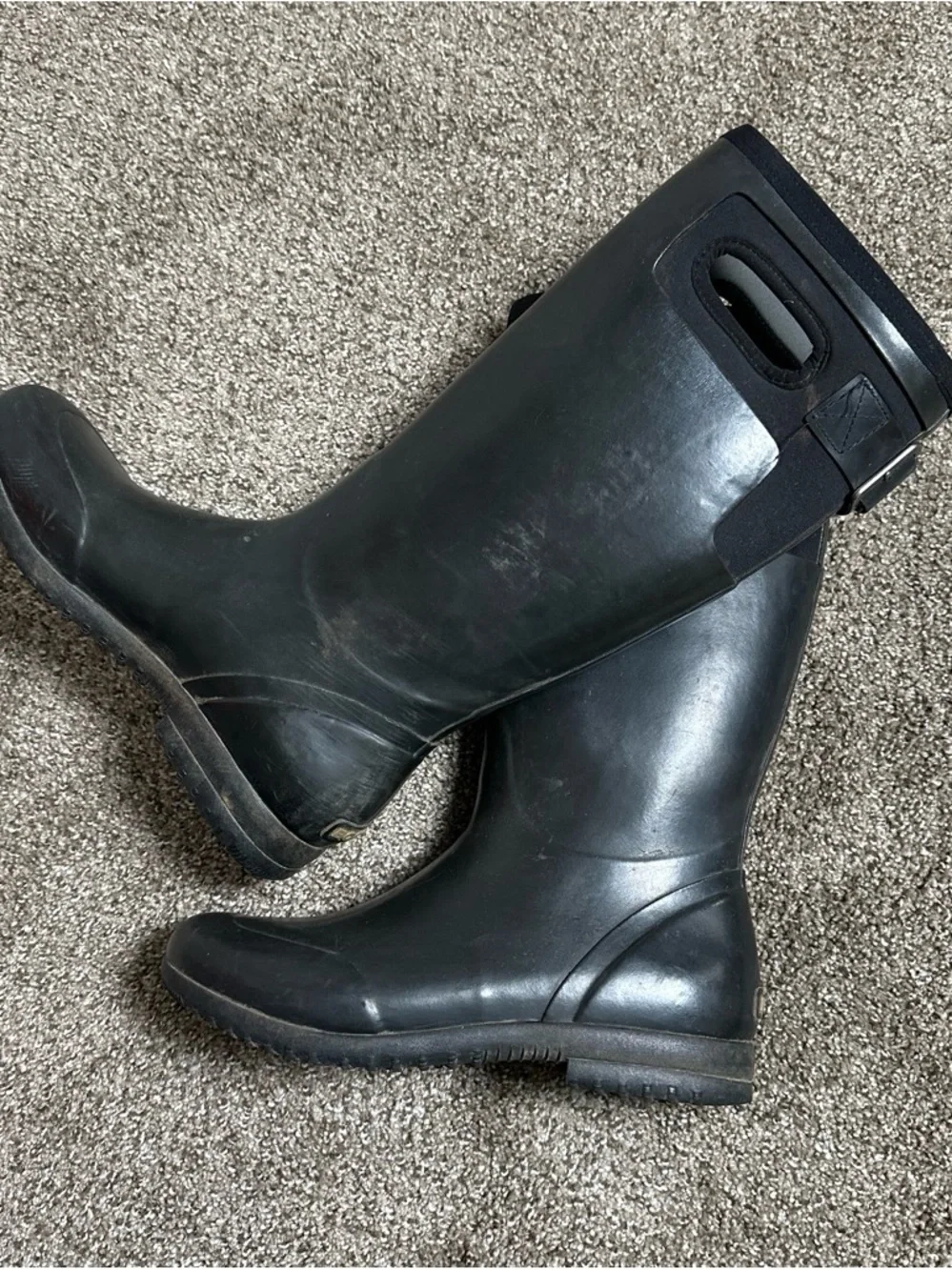 BOGS Tacoma Tall Black Waterproof Insulated Rain Boots Women’s Size 9